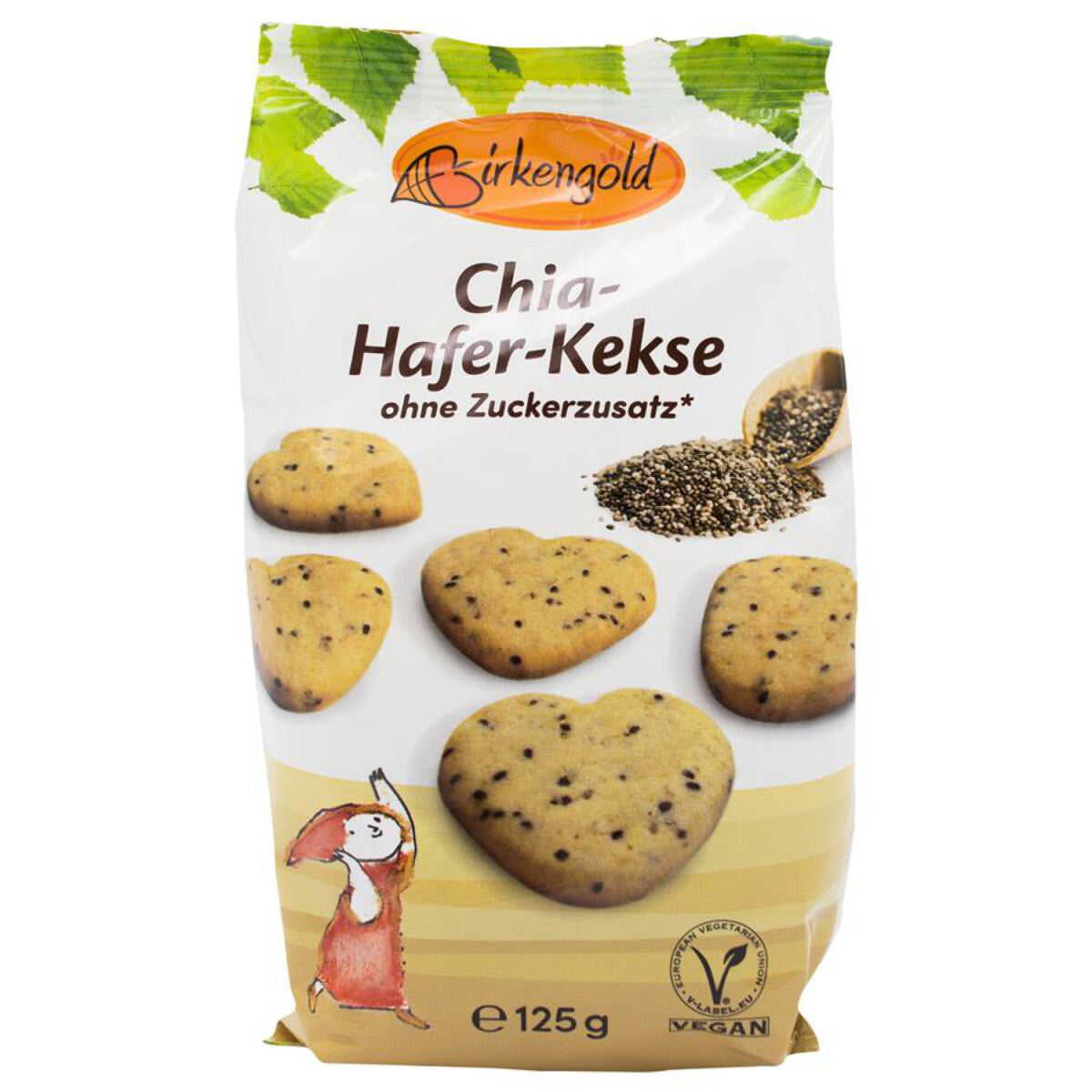 BIRKENGOLD Chia-Hafer-Kekse - 125 g