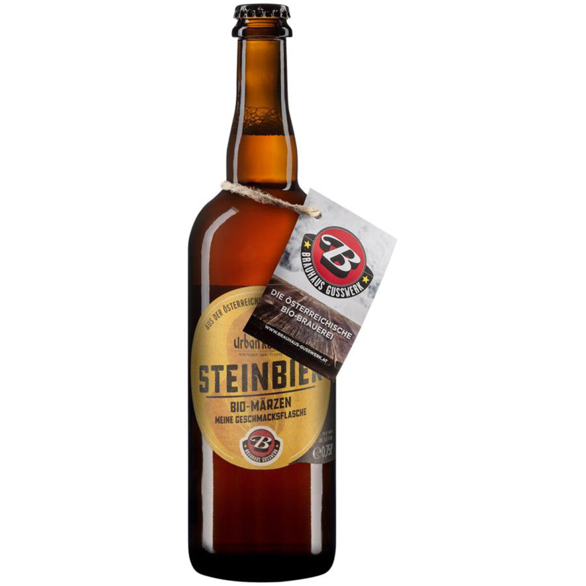 BRAUHAUS GUSSWERK Steinbier Sektflasche - 0,75 l