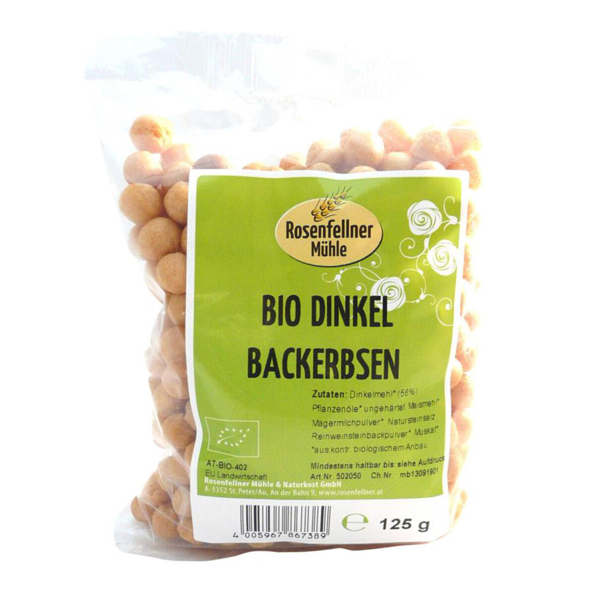 ROSENFELLNER Dinkel-Backerbsen - 125 g