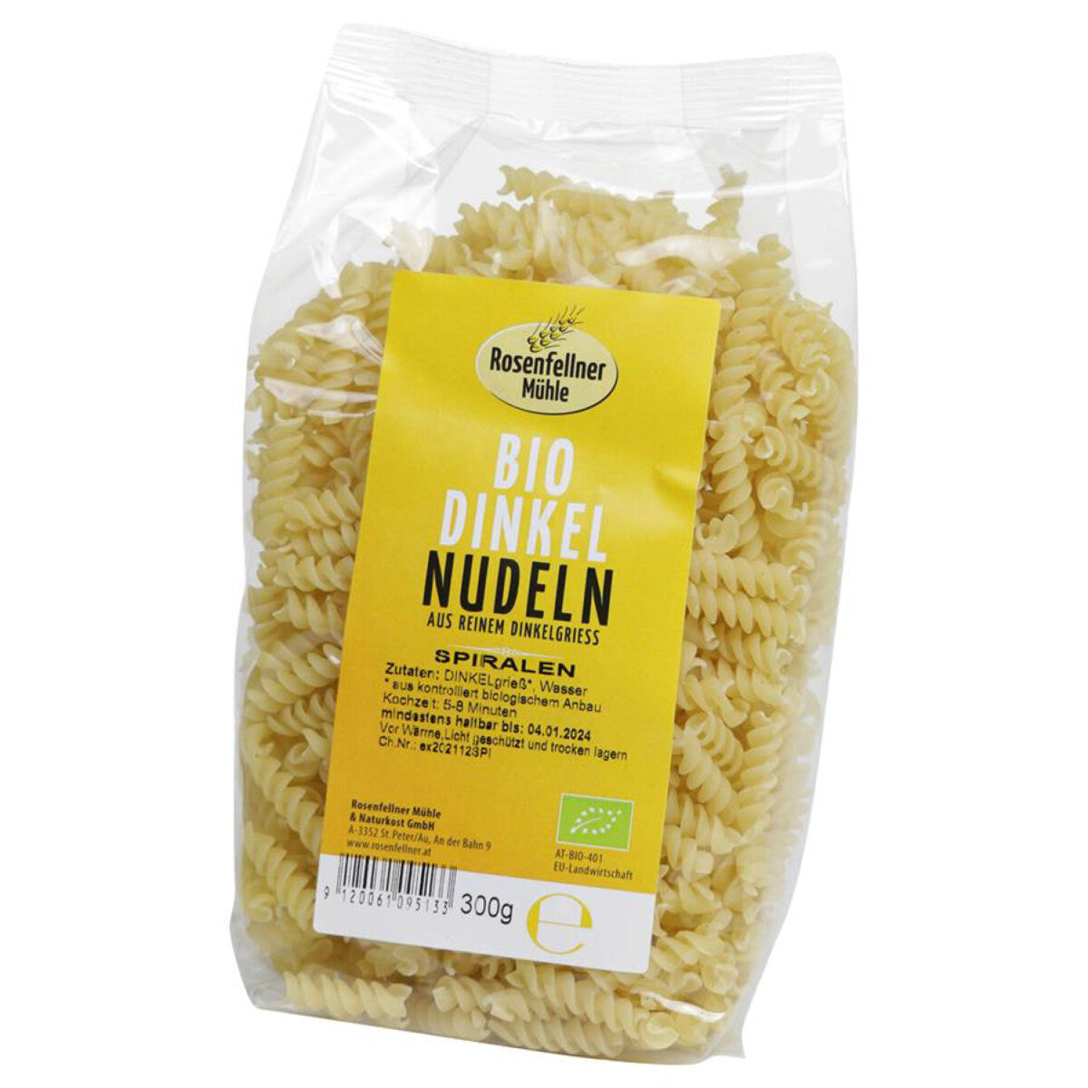 ROSENFELLNER Dinkel-Spiralen ohne Ei hell - 300 g
