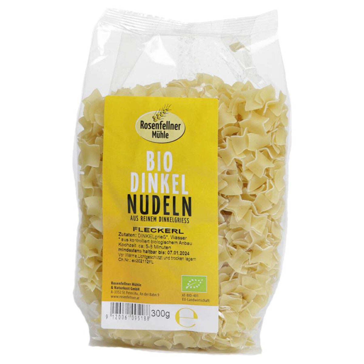 ROSENFELLNER Dinkel-Fleckerl ohne Ei hell - 300 g