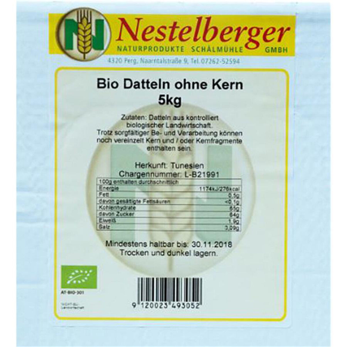NESTELBERGER Datteln ohne Kern - 5 kg