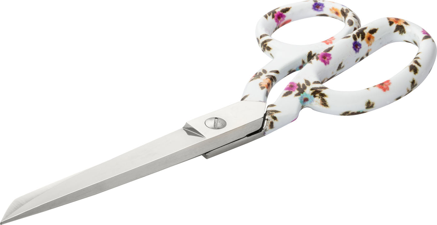Professionelle Schneiderschere mit Blumenmuster