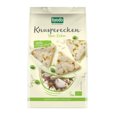 BYODO Knusperecken Reis-Erbse - 90 g